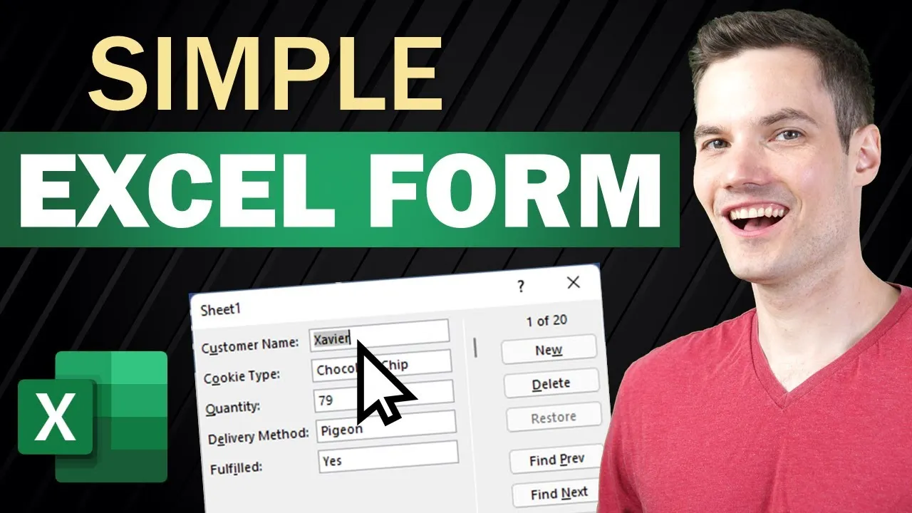 Create A Simple Data Entry Form In Microsoft Excel