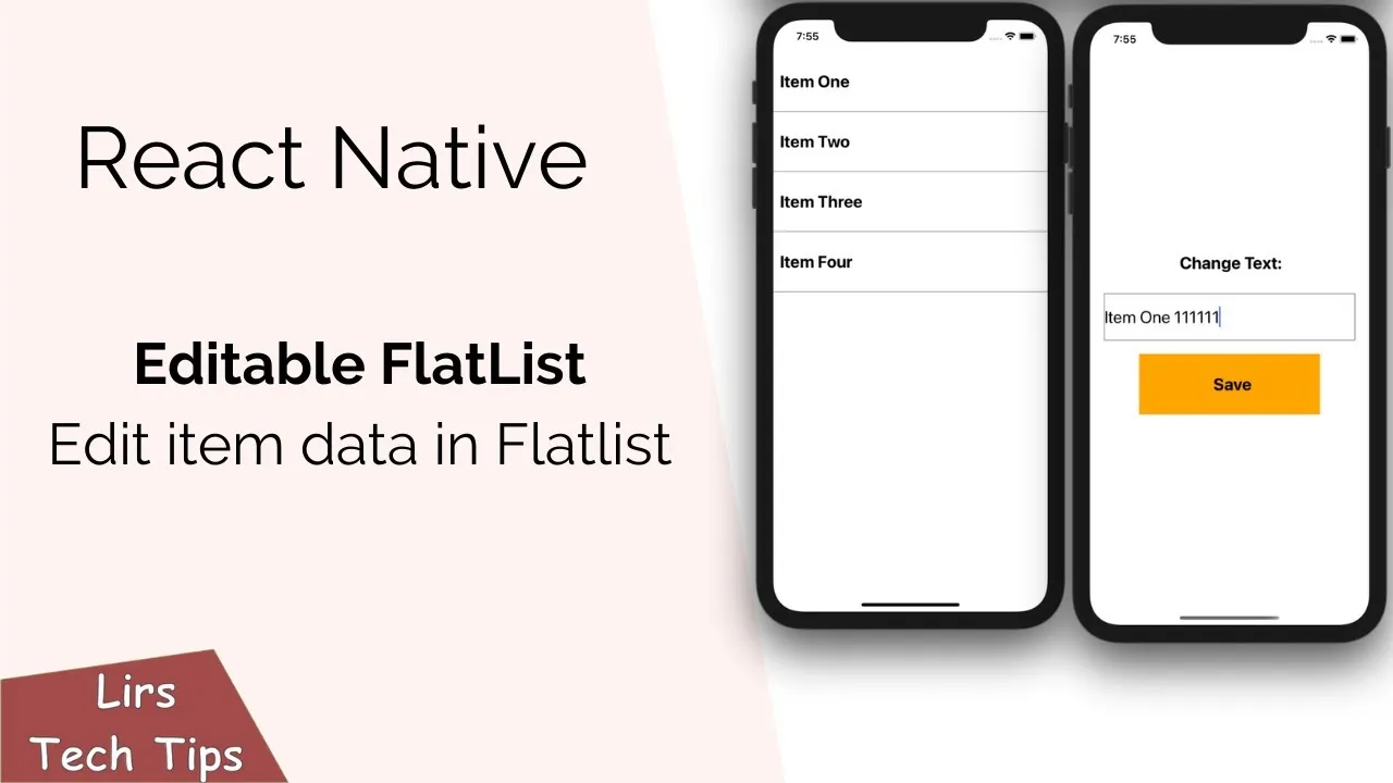 How To Edit Flatlistedit Item Data In Flatlist In React Native