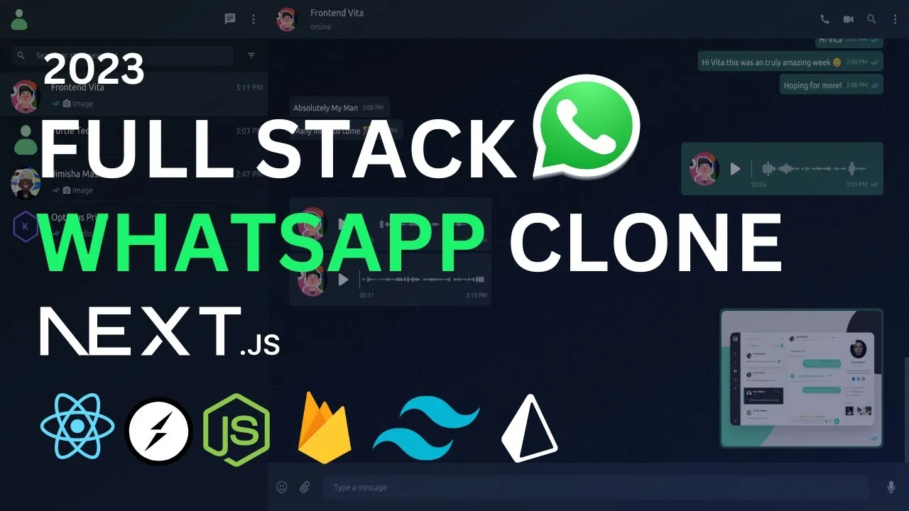 How To Build Full Stack Whatsapp Clone With Nextjs