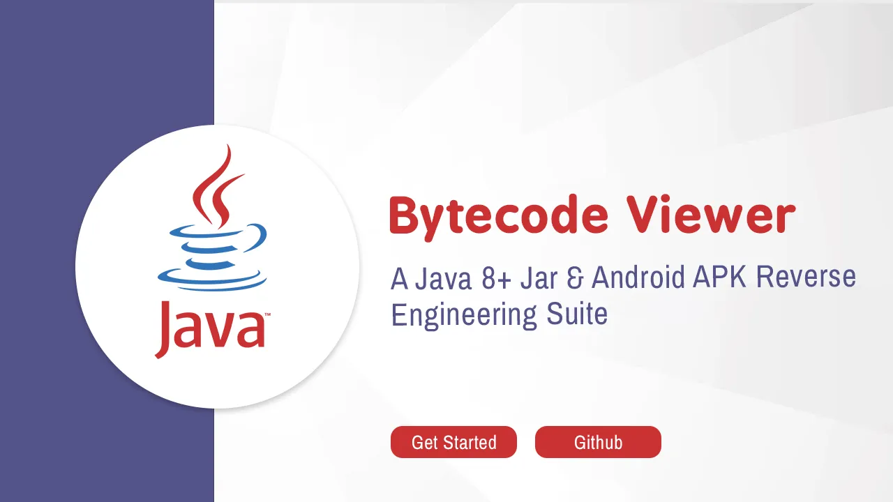 Bytecode Viewer A Java 8 Jar Android APK Reverse Engineering Suite