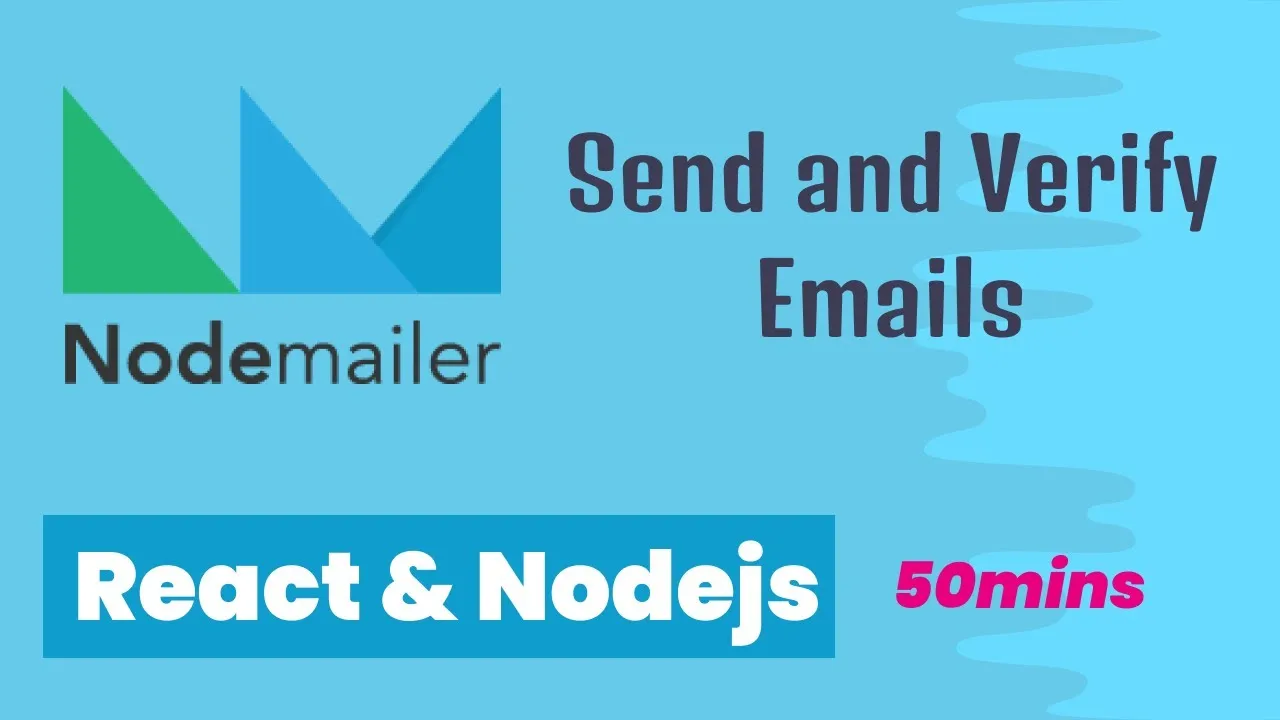 How To Send Verification Email Using Nodemailer In React Node Js