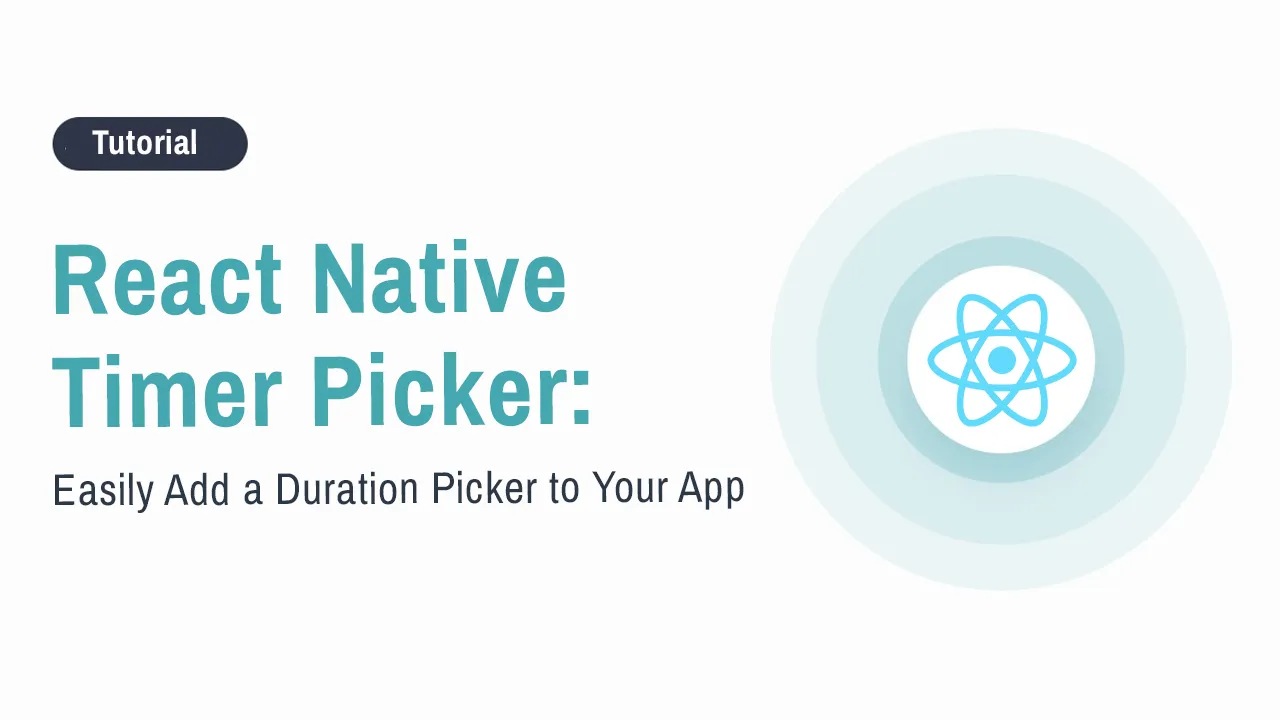 React Native Timer Picker Easily Add A Duration Picker To Your App