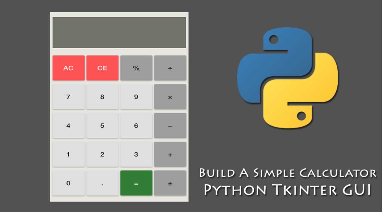 Build A Simple Calculator Using Python Tkinter GUI