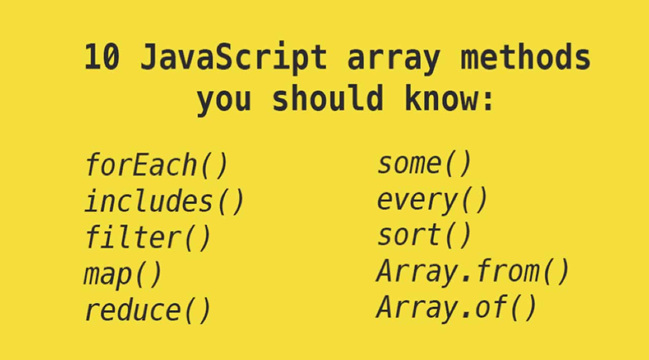Top 10 JavaScript Array Methods You Should Know