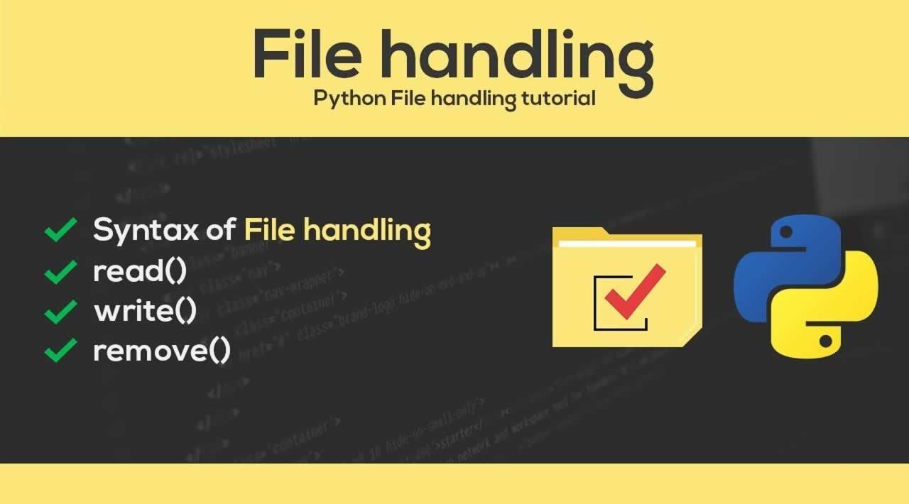 Python File Handling Tutorial