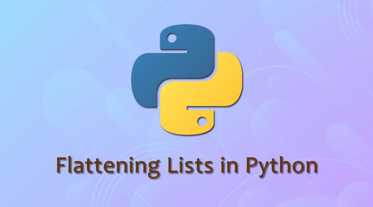 Flat python. Python Flat. Сгенерировать FLATTENJSON. List Comprehension Python in 1 line.