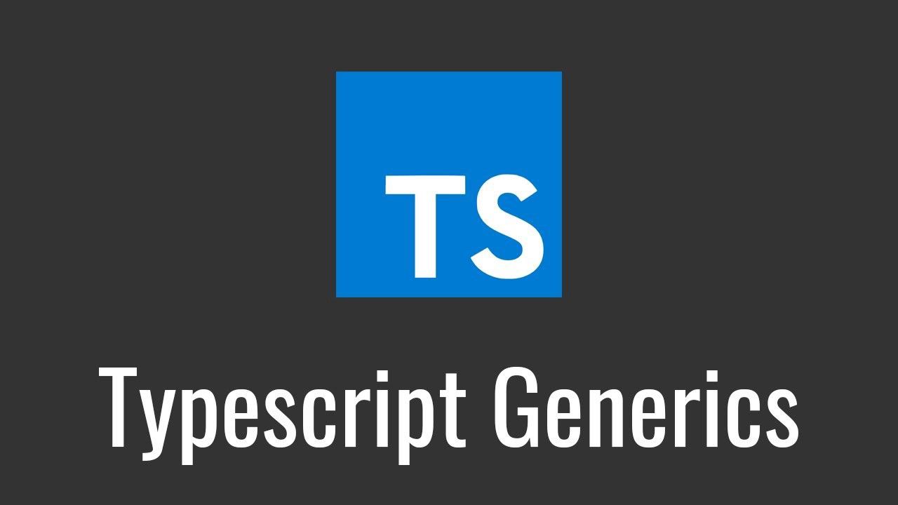 New Article and Video : Use Generics in TypeScript