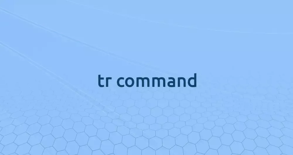 Tr Command in Linux with Examples