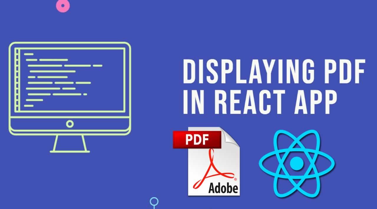 How to Display PDF in React application