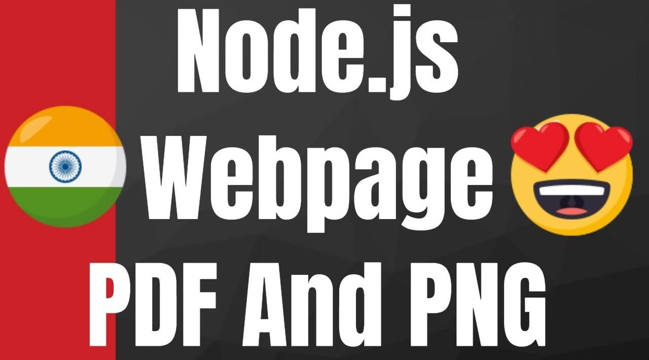 Exporting a Web Page as PDF or PNG from Node.js