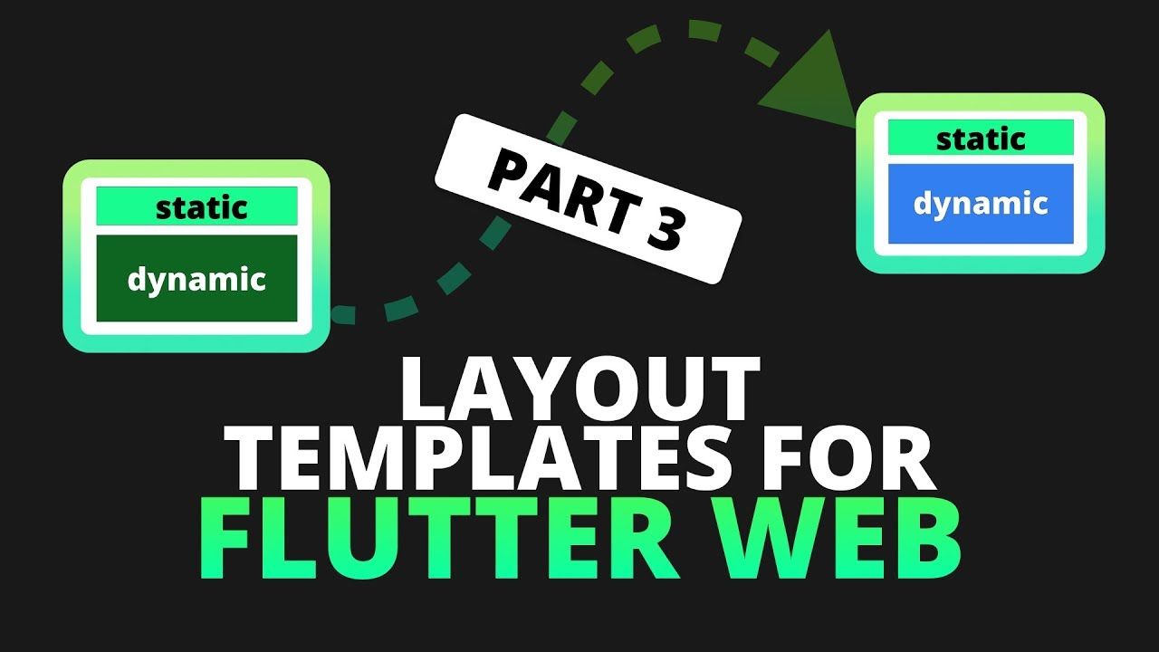 Template Layouts and Navigation for Flutter Web - Flutter Web Part 3