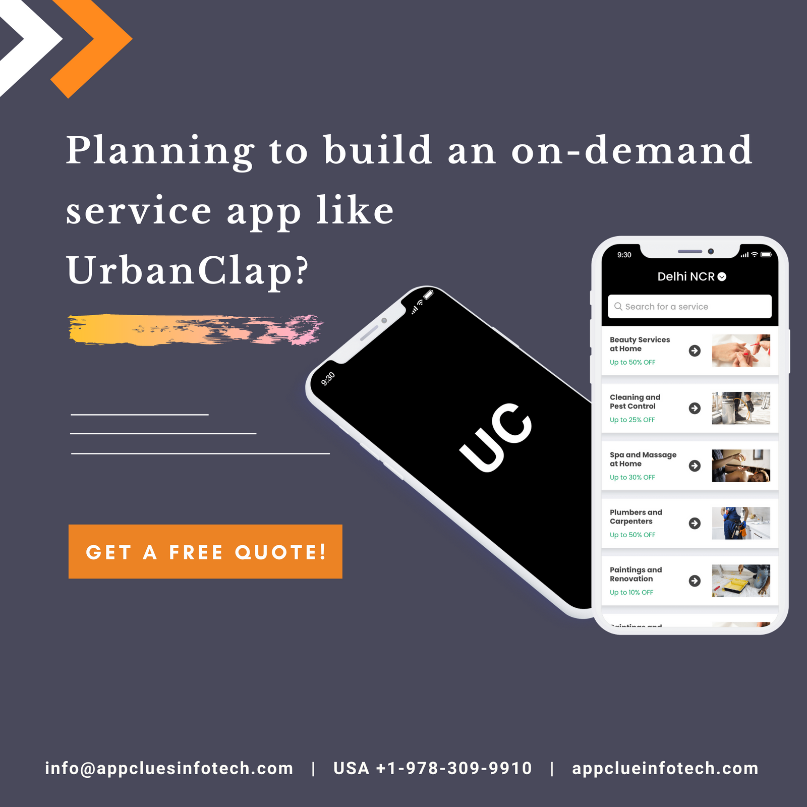 Create an On-Demand Mobile App like UrbanClap