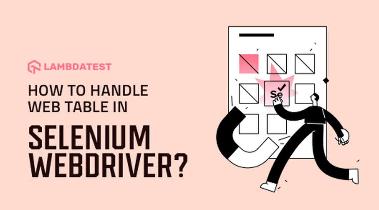 How To Handle Web Table in Selenium WebDriver?