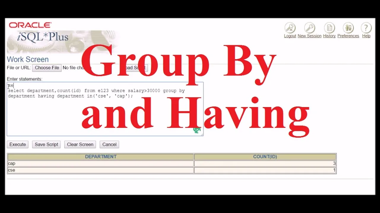 Group By, Having, and Where Clauses In SQL