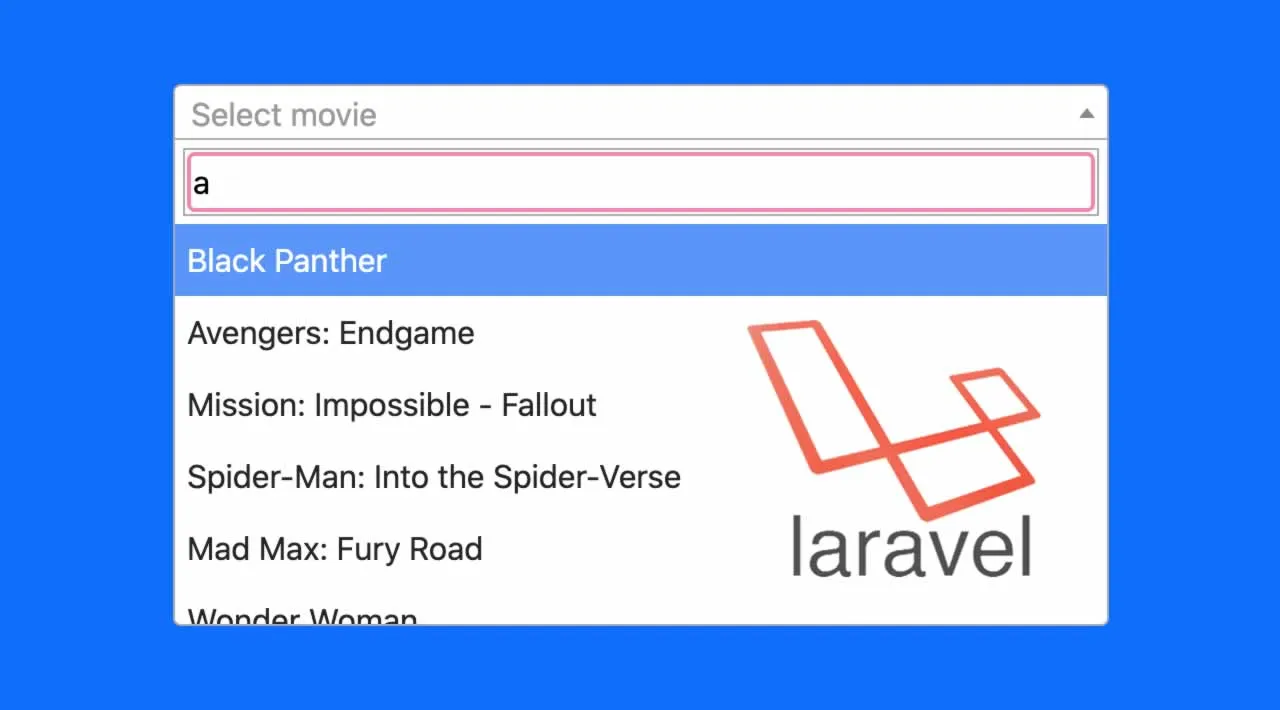Laravel 7 Dynamic Autocomplete Search with Select2 Example