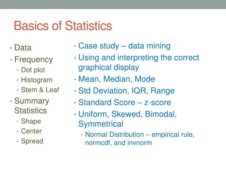 Basics of Statistics — Part 3