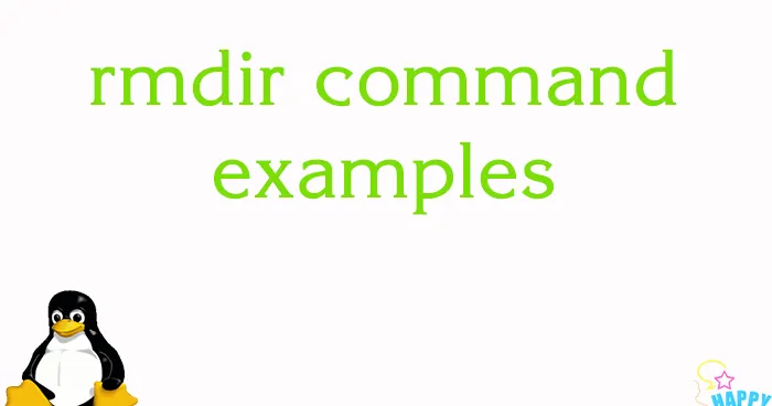 Linux commands: rmdir