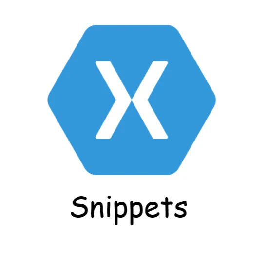 Xamarin.Forms Code Snippets