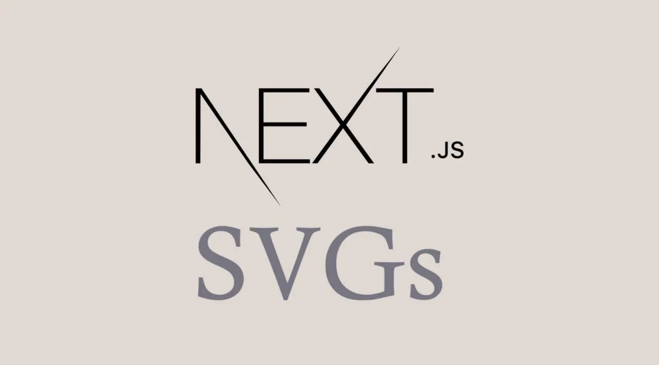 How to Import SVGs into NextJS properly