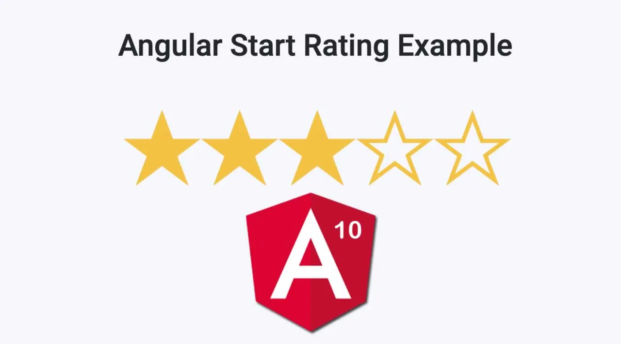 How to Build Start Rating in Angular 10 Application