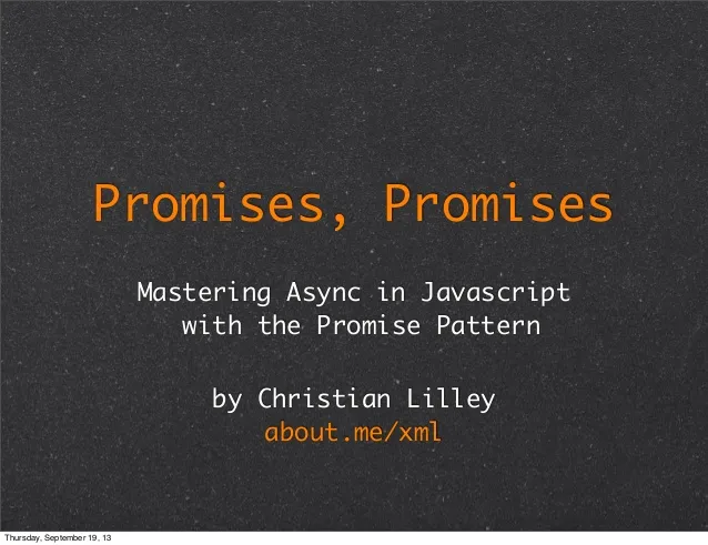 Mastering JavaScript Promises
