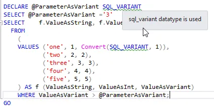 How SQL Server Stores Data Types: sql_variant