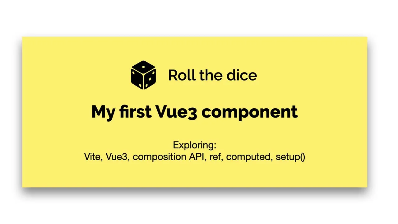 Vue3 Demo: Roll the dice