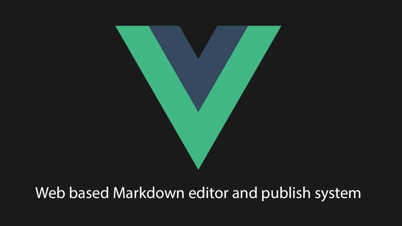 Web based Markdown editor and publish system
