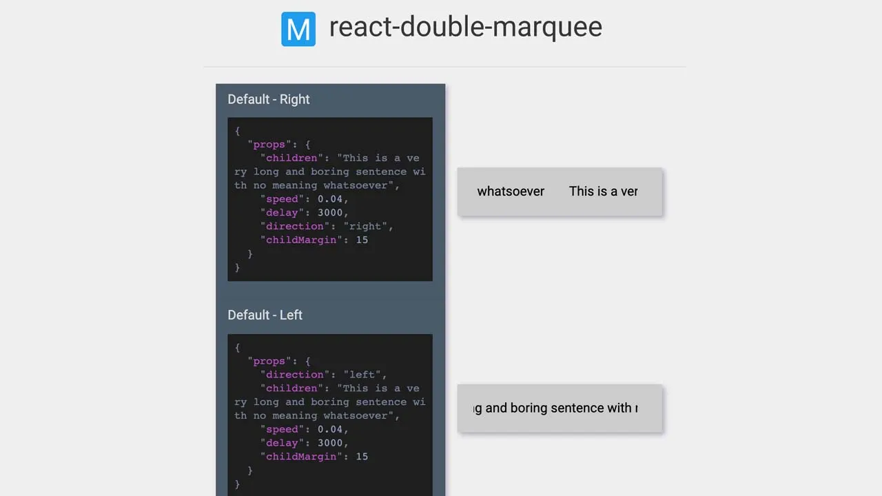 A React Marquee Component that Smoothly Loops Content