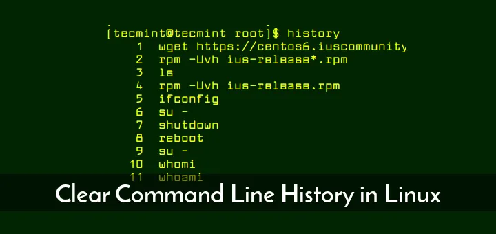 Linux commands: clear