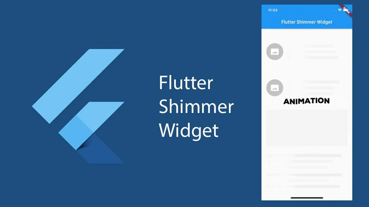 A simple shimmer widget with flutter