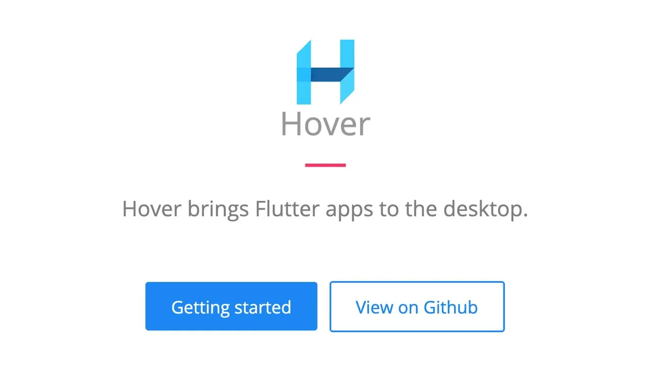 Hover is a simple build tool to create Flutter desktop applications