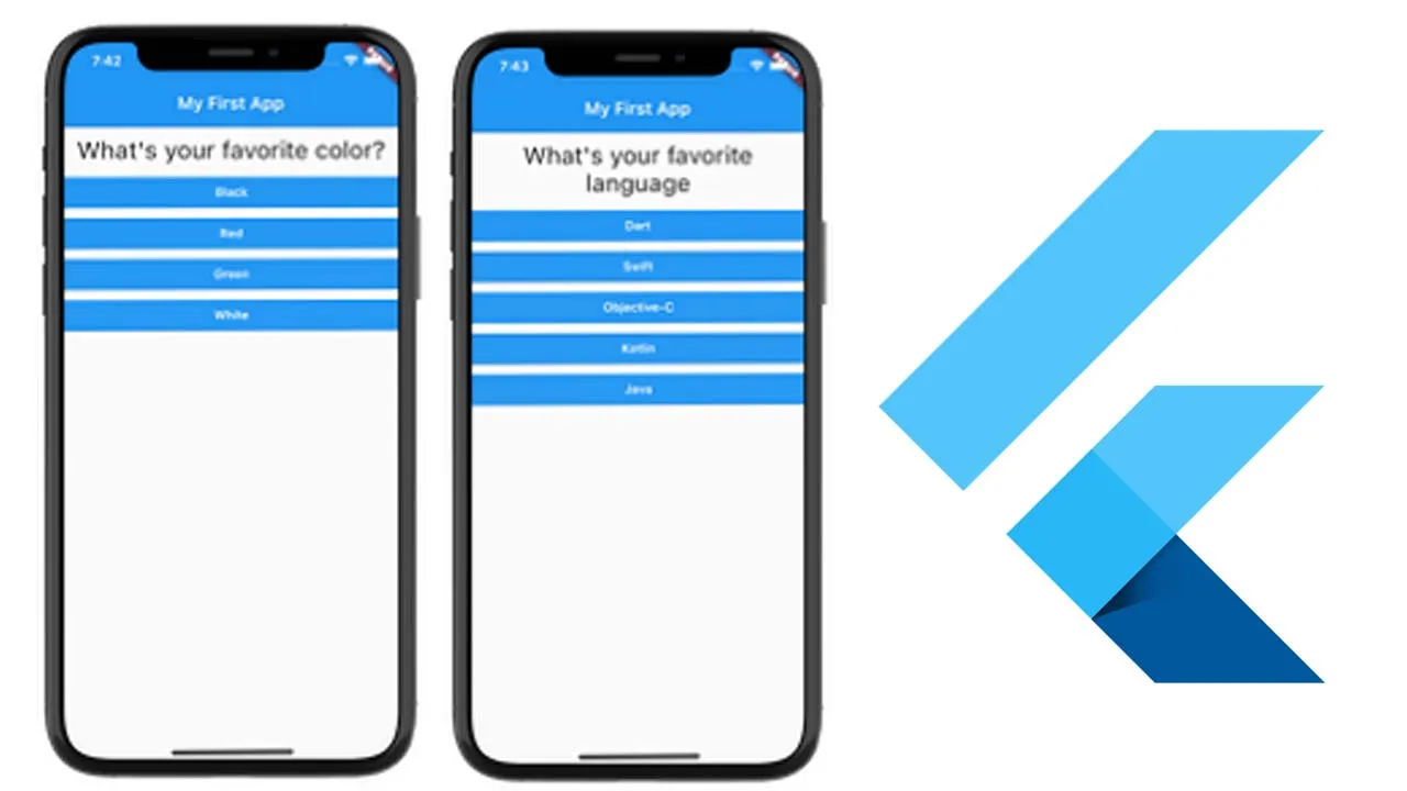 A Basic Quiz app where you see the basics of Flutter