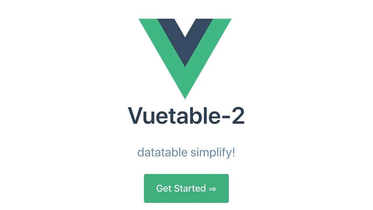 Vuetable-2 - Data Table Simplify