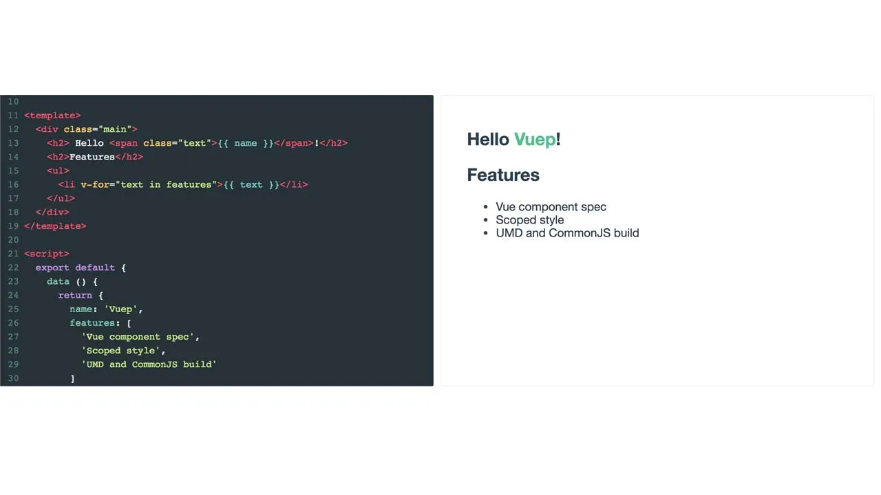A Component for Rendering Vue Components with Live Editor and Preview