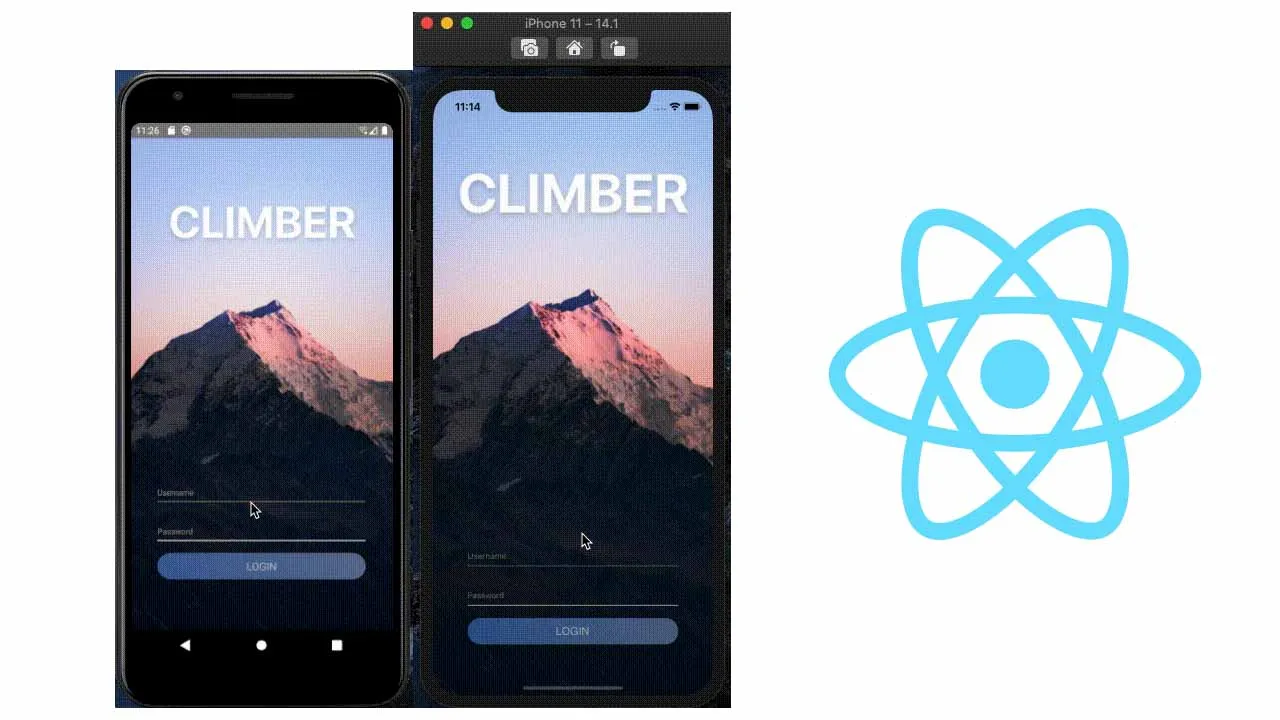 A Demo App for Mountain Climbers, Developed with React Native