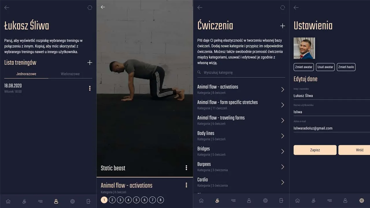 Progressive Web App for Personal Trainers to Manage Their and Workout Schedules