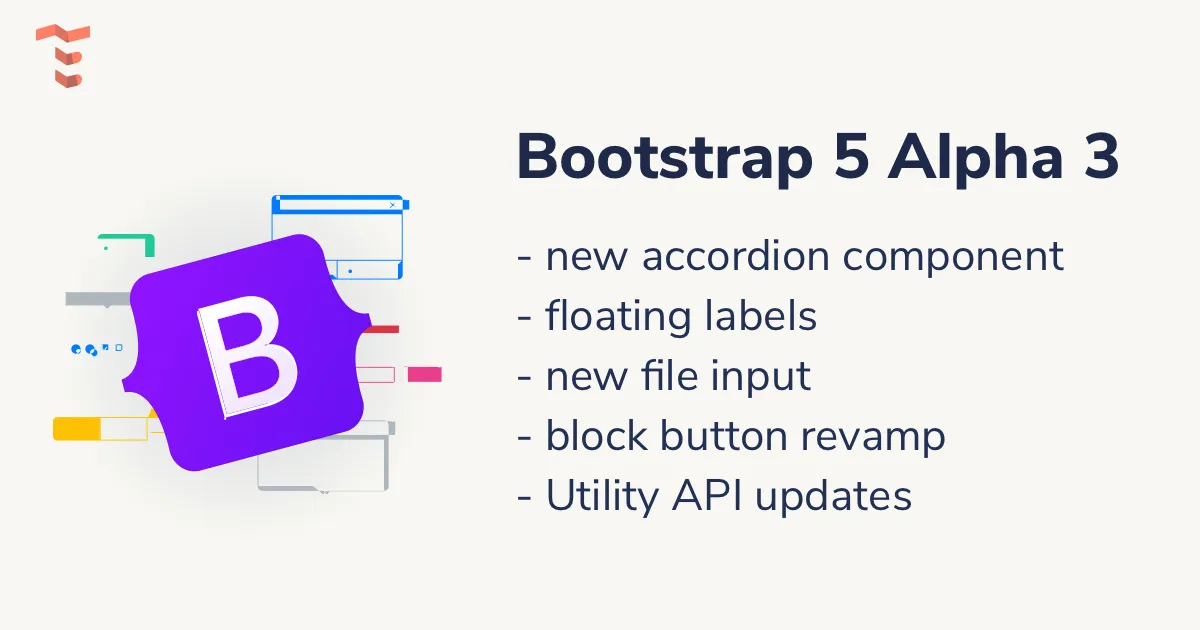 Bootstrap 5 Alpha 3 is here: new accordion component, and floating labels
