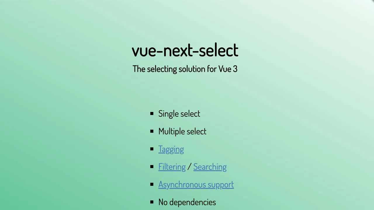 Complete Select Box Solution For Vue.js 3