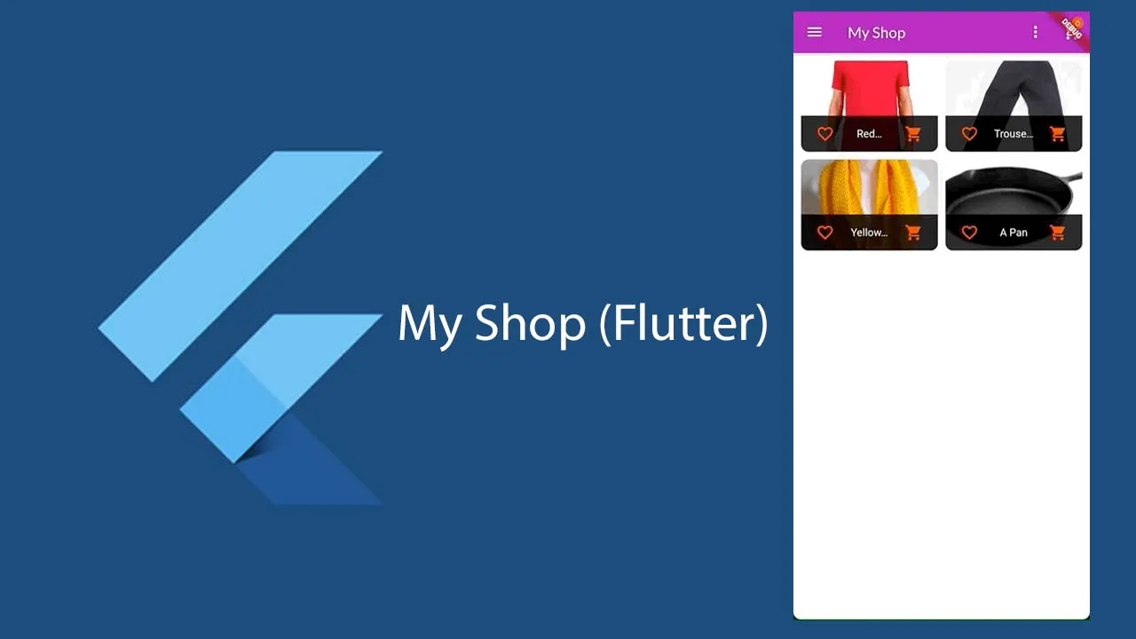 Create a Dummy Shop with a Fully Functionality with Flutter