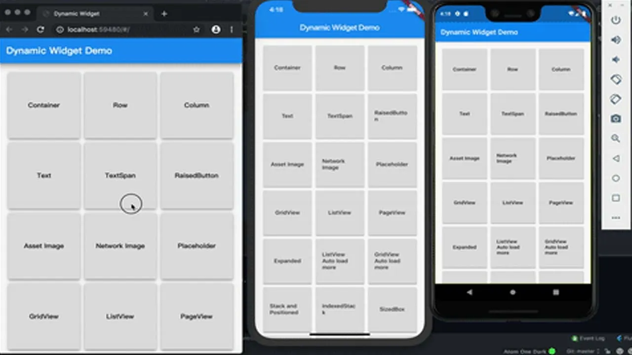 Flutter Dynamic Widget