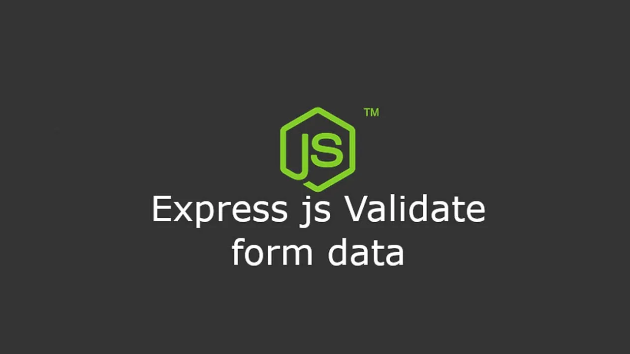 Form Data Validation in Node.js with Validator.js