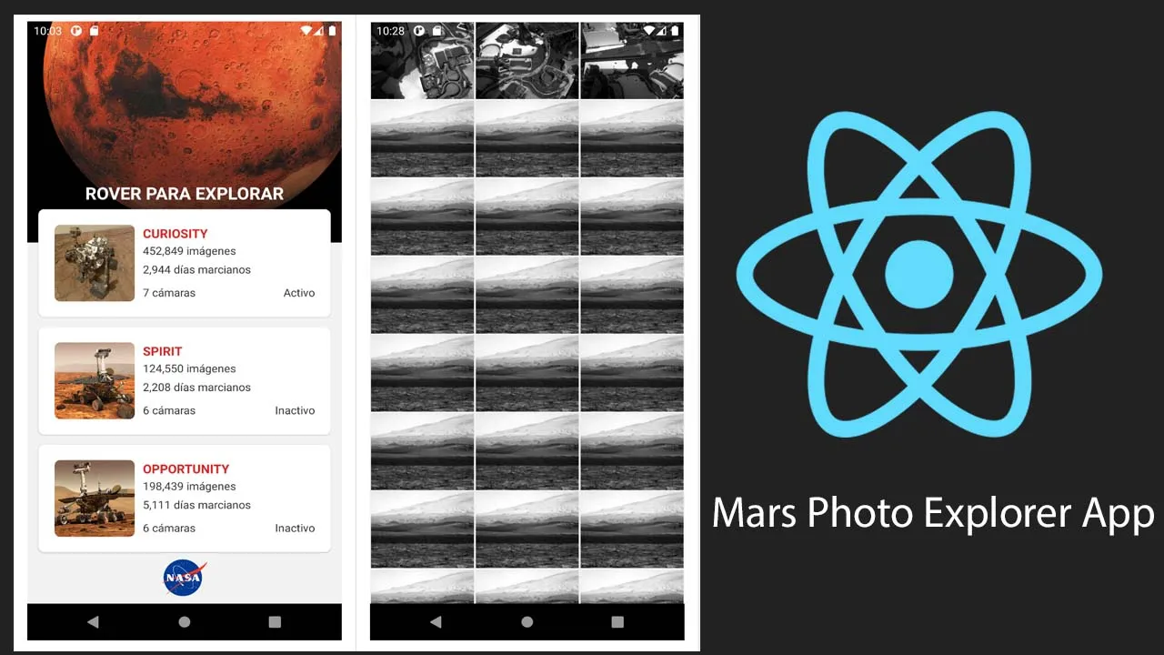 Mars Photo Explorer App in React Native