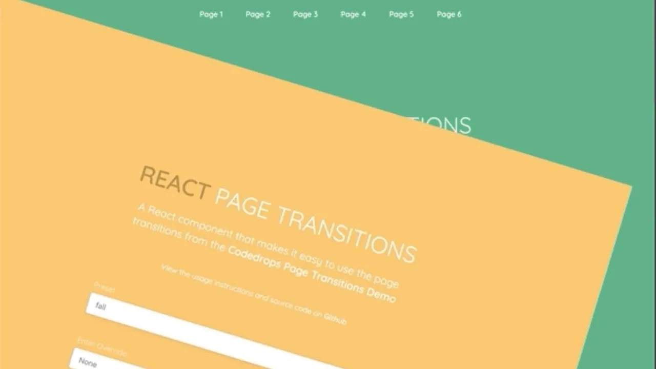 A React Component That Makes it Easy to use The Page Transitions