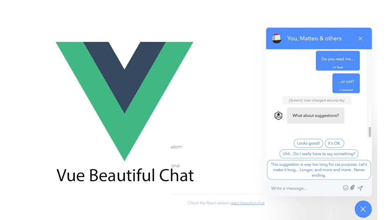 Beautiful Vue Chat Component