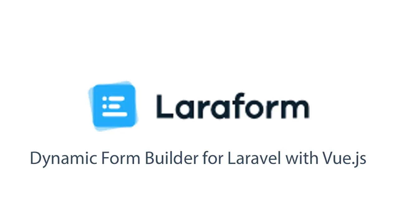 Dynamic Form Builder for Laravel with Vue.js