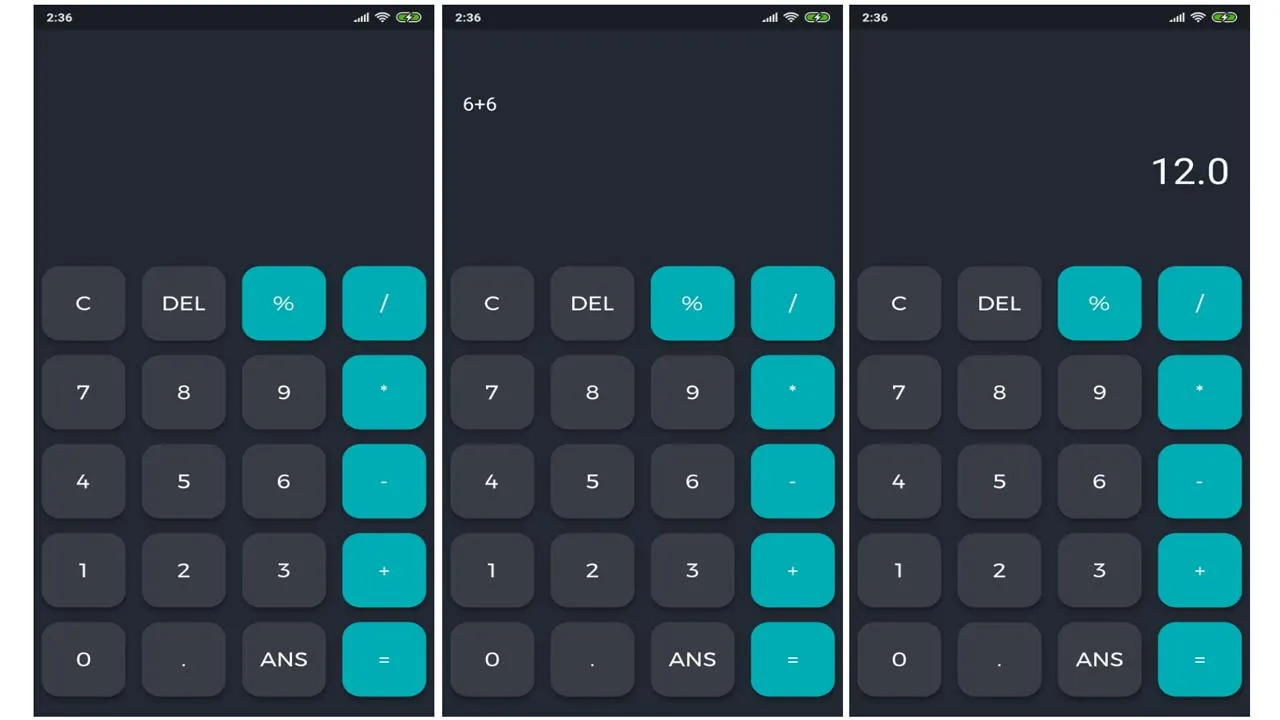 Calculator Made In Flutter