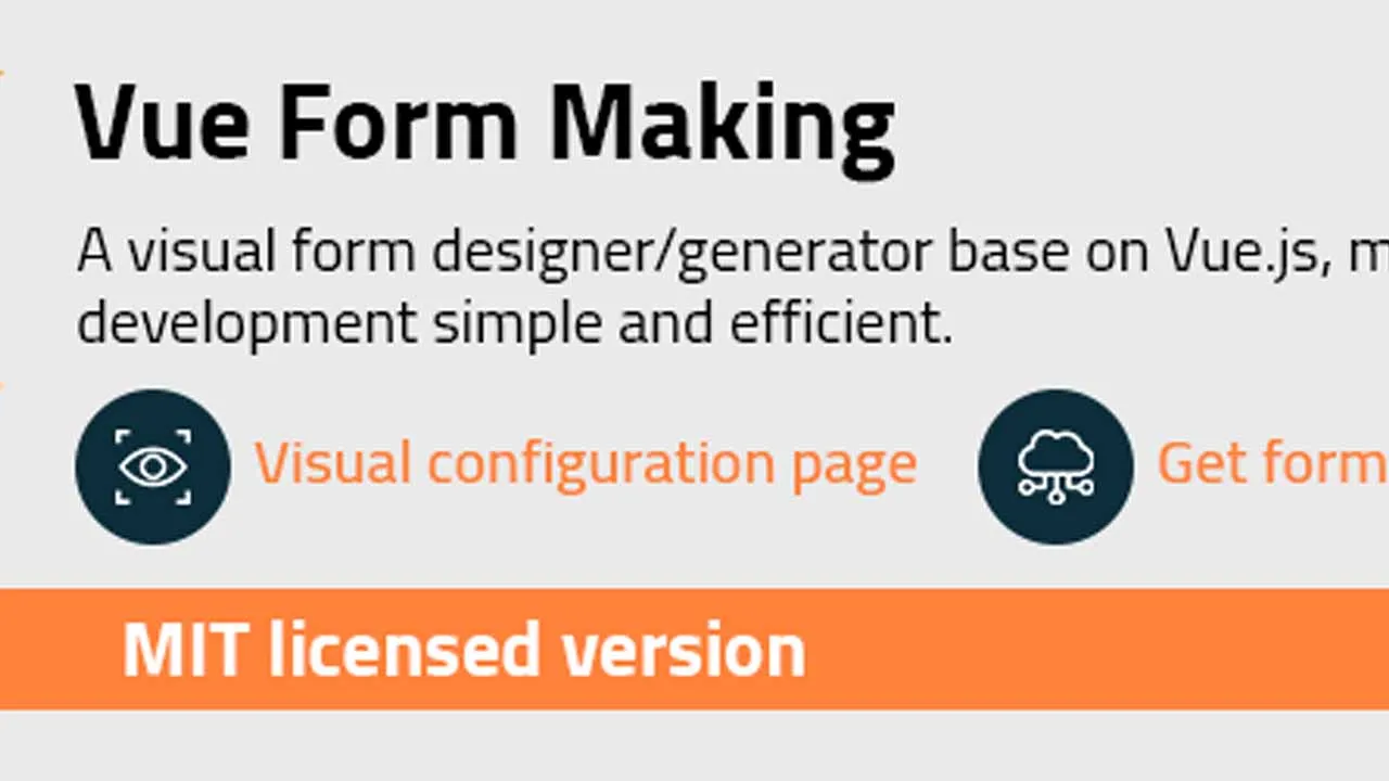 A Visual Form Designer/generator Base on Vue.js