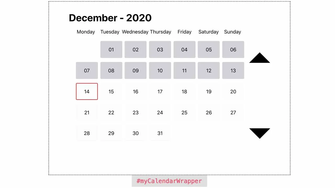 Modern Calendar Date Picker In Vanilla JavaScript