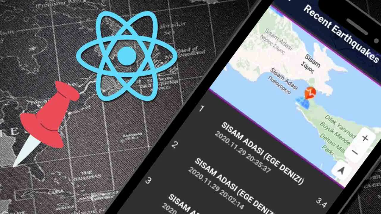 Earthquake Map and Alerts App for Android and IOS Built on React Native